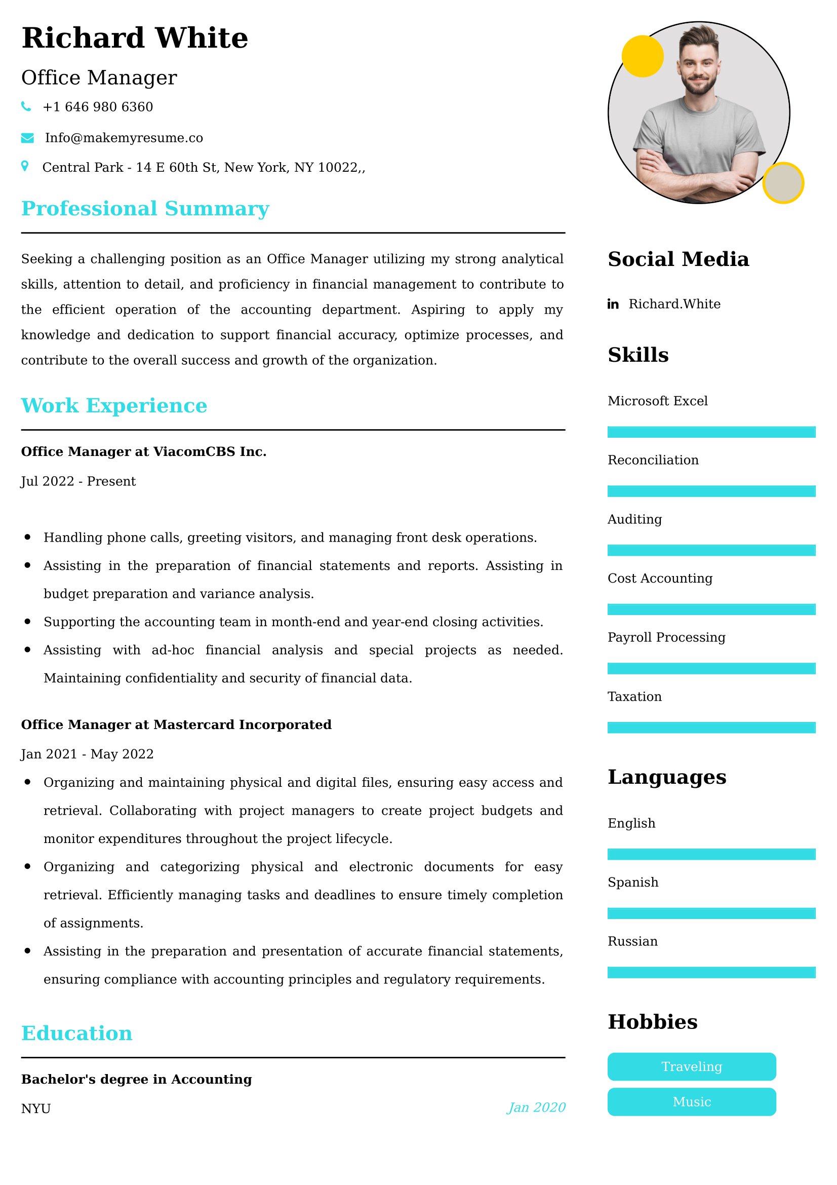 Administrative Assistant Manager CV Examples Malaysia